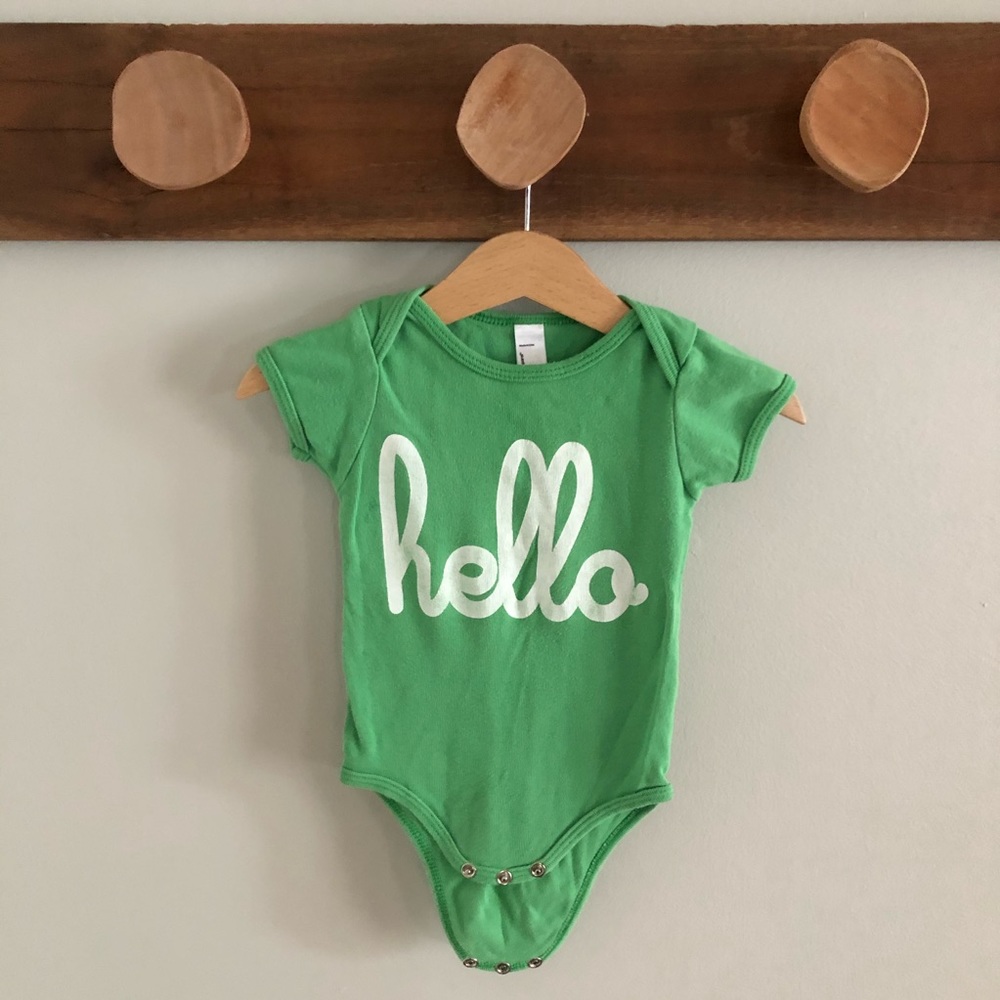 Hello Apparel onesie, 3-6 months